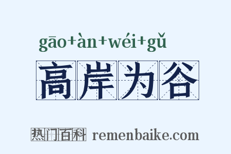 高岸为谷是什么意思的图片